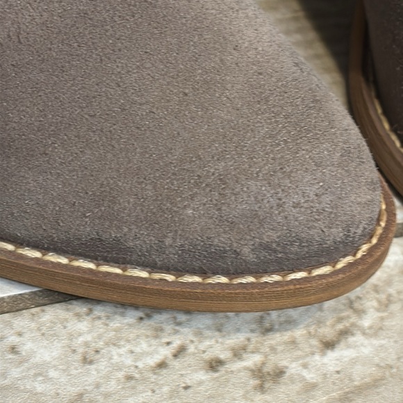 Taupe suede ankle boots - Picture 8 of 8